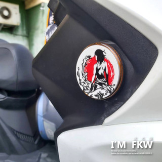 反光屋FKW 浪人 浪人劍客 日本 日式 5.5公分圓形反光片 3M背膠 反光貼紙 FORCE R15 雷霆王 通用