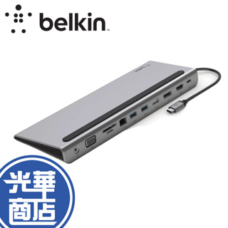 Belkin Type-C 11合一多媒體擴充底座 INC004btSGY 100W HDMI VGA 光華商場