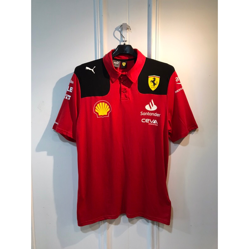 🇭🇺2023 F1 Scuderia-Ferrari racing team法拉利廠隊彈性polo衫廠隊版 現貨到店🇭🇺
