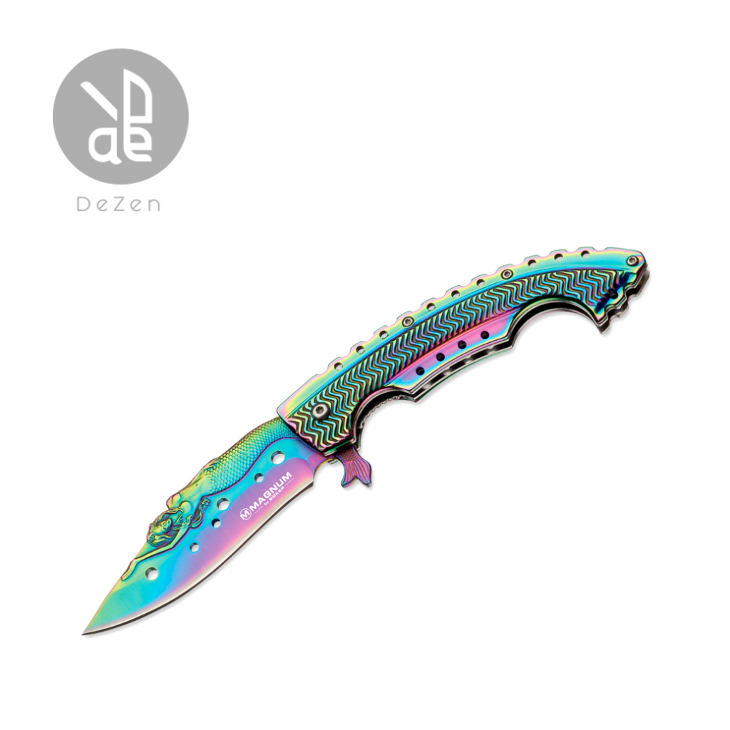 【BOKER】Magnum Rainbow Mermaid博克刀具、折刀、折疊刀 P25-01LG318