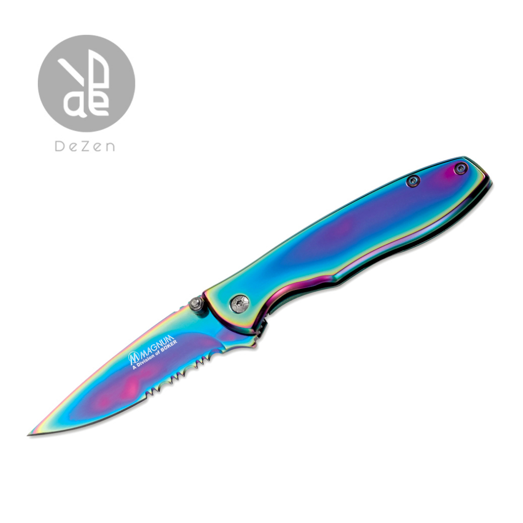 【BOKER】Magnum Rainbow II博克刀具、折刀、折疊刀 P25-01YA107