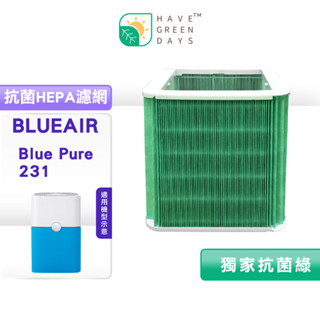 適用 Blueair Blue Pure 231 15 坪 清淨機抗菌濾網 抗菌HEPA濾網一入組