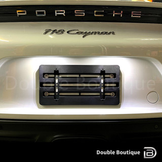 Porsche 保時捷 Cayman Boxster 後牌框 車牌框 後車牌轉接架 後車牌框 牌照版 美規短版 外廠件