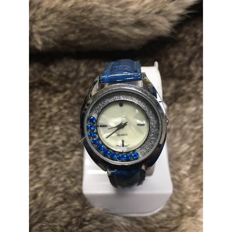 Avon藍水晶手錶（未戴過）