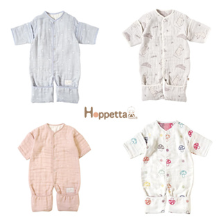 日本 Hoppetta 六層紗【純棉】6way可拆袖成長型睡袍