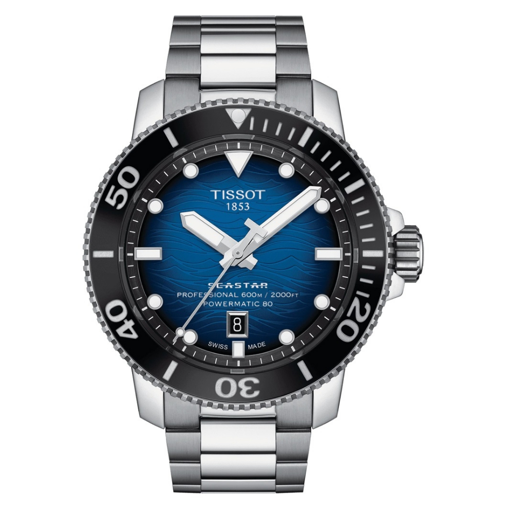 TISSOT 天梭Seastar 2000 潛水錶 600米漸層藍46mm【Watch On-line Store】