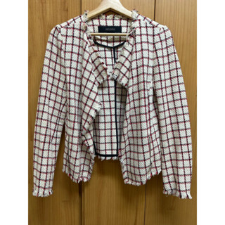 zara basics 小香風薄外套