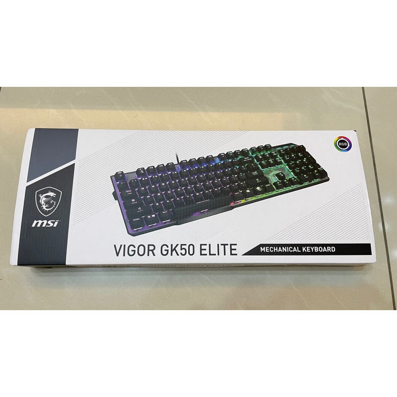 全新 微星 電競鍵盤 vigor gk50 elite 青軸