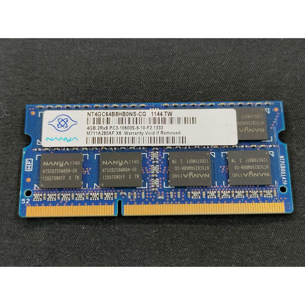 南亞 NANYA DDR3 4G 4GB 1333 10600 雙面 筆電 記憶體