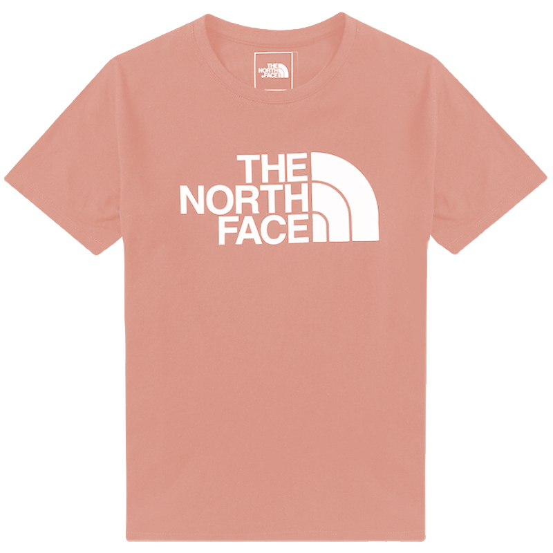 【THE NORTH FACE 美國】女 棉圓領短袖T恤『玫瑰紅』NF0A5JXD 戶外 登山 時尚 休閒 上衣