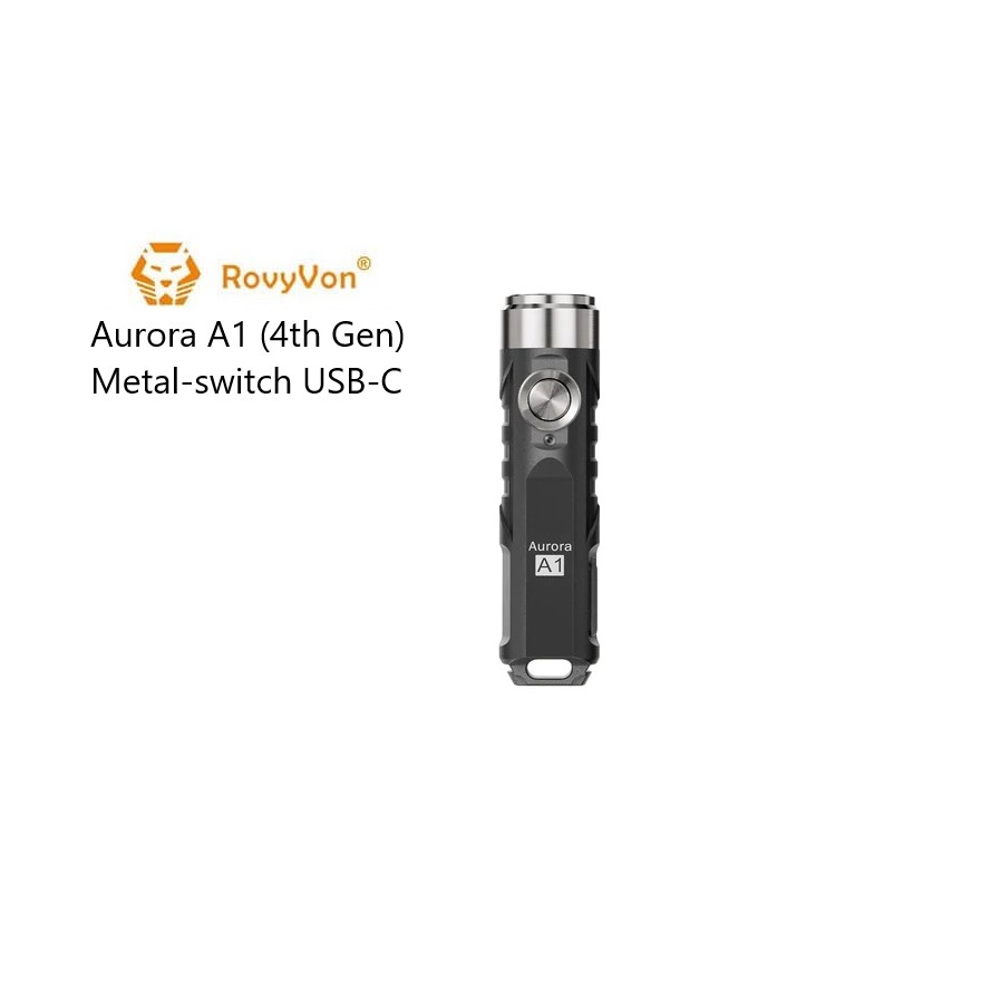 【angel 精品館 】RovyVon Aurora A1-G4 聚酰胺EDC鑰匙扣手電筒650流明TYPE C充電