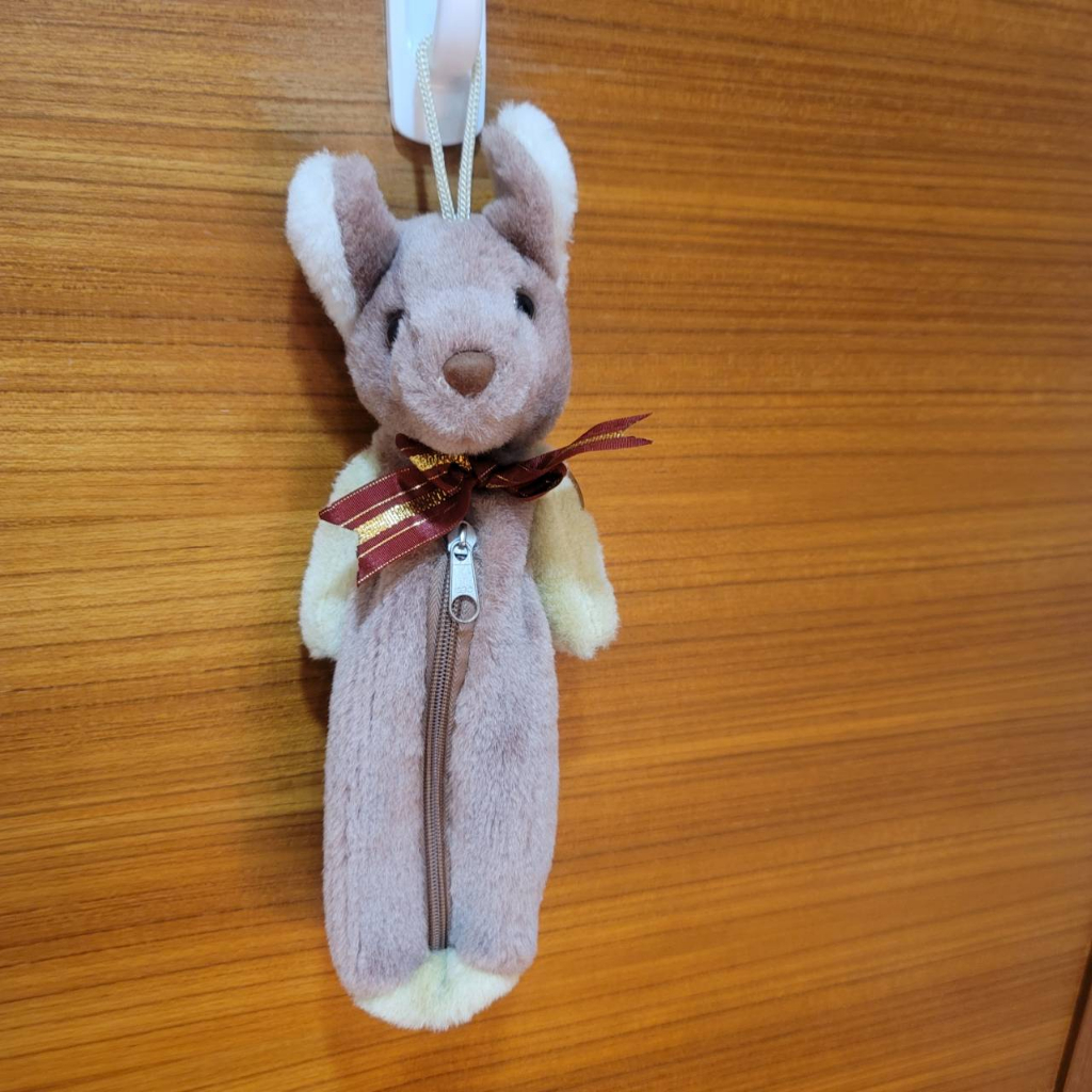 [二手] 澳洲 袋鼠娃娃 鉛筆盒 筆袋 收納袋 交換禮物