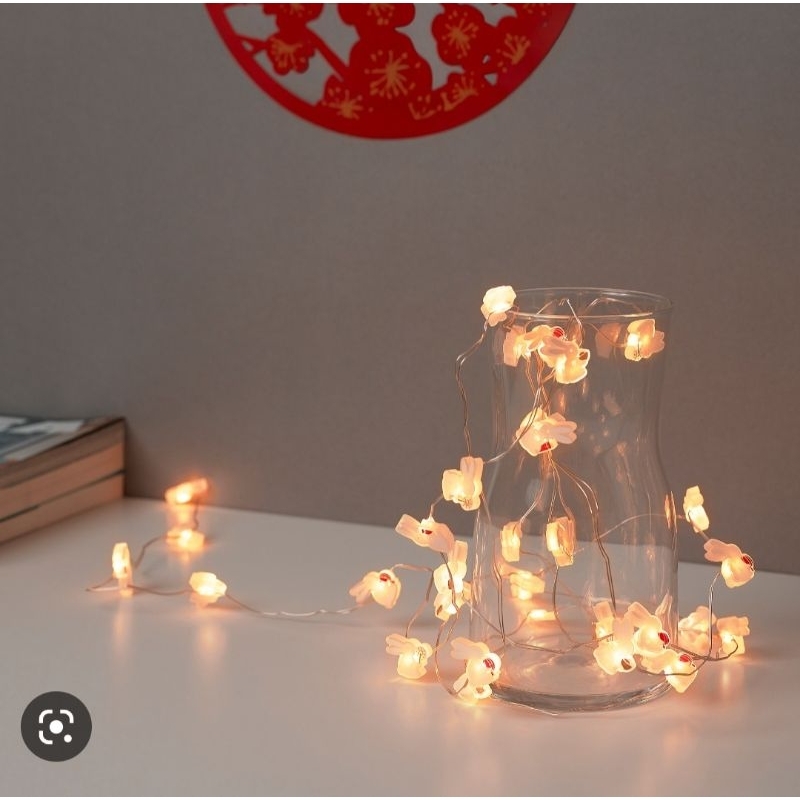 IKEA代購 FOSSTA LED 裝飾燈串/32個燈泡 電池式兔子