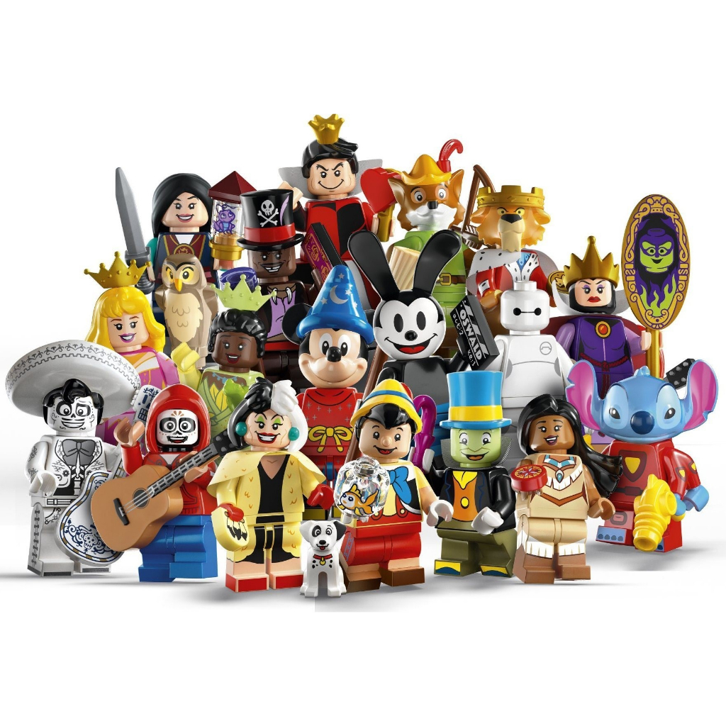 【群樂】人偶包 LEGO 71038	LEGO® Minifigures 迪士尼100 一套18隻不重複