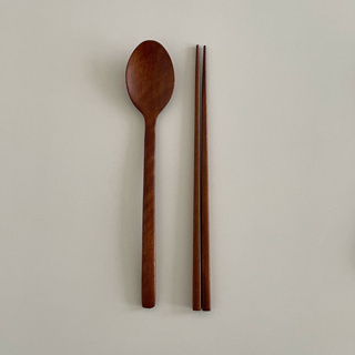 韓國代購 木質餐具 木湯匙 木筷 湯匙 筷子 韓國餐具
