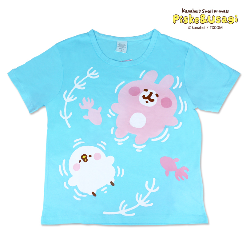 【88福利倉庫】卡娜赫拉的小動物圓領T恤（藍色）春夏短T 棉質T恤  Kanahei 全新品