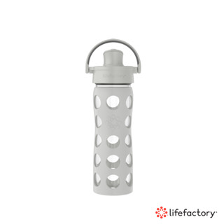 【lifefactory】灰色 掀蓋玻璃水瓶475ml(AFCN-475-GY)