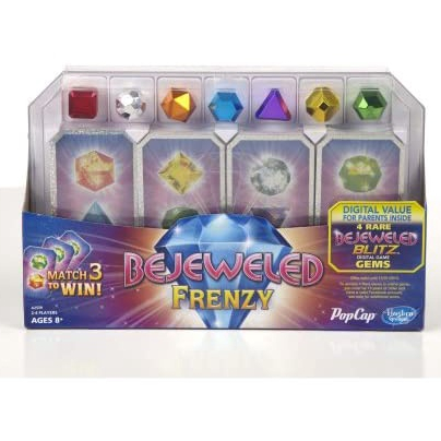寶石方塊Bejeweled Frenzy桌遊：瘋狂寶石卡牌戰桌上遊戲2-4人玩 Hasbro公司貨全新未拆