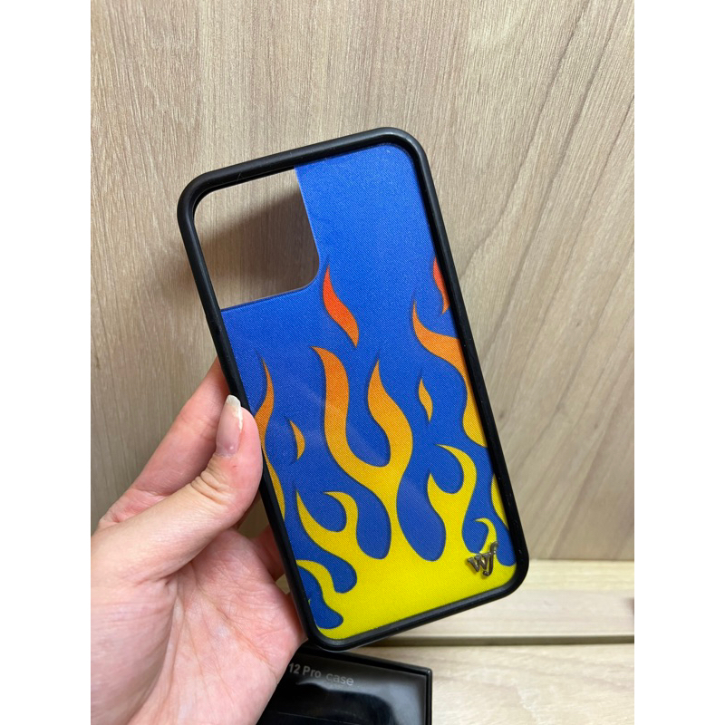 二手 iPhone 12pro wildflower藍色火焰手機殼