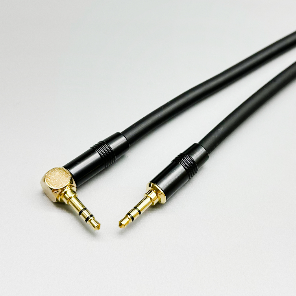 手工高級 3.5mm音源線 公對公 彎頭 TRS AUX in 音頻線 耳機線 車用音響線