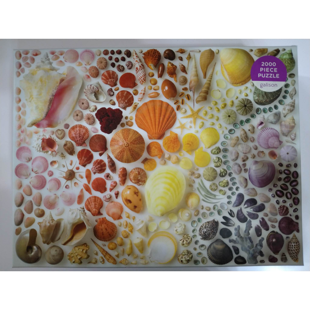 ［不議價］Galison 2000片 拼圖 Rainbow Seashells 二手