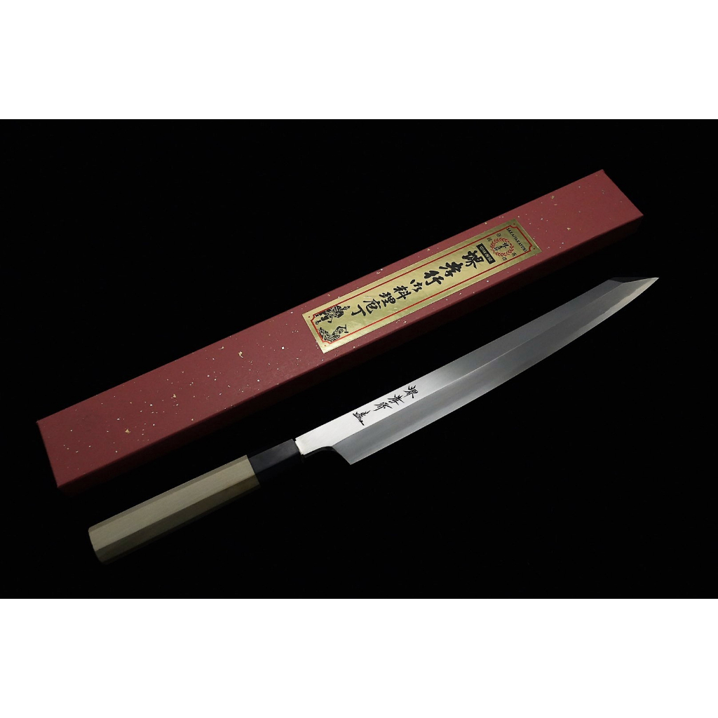 💖 堺孝行 💖【銀三鋼 劍形柳刃 30cm 】日本製  廚房刀具 八煌刃物