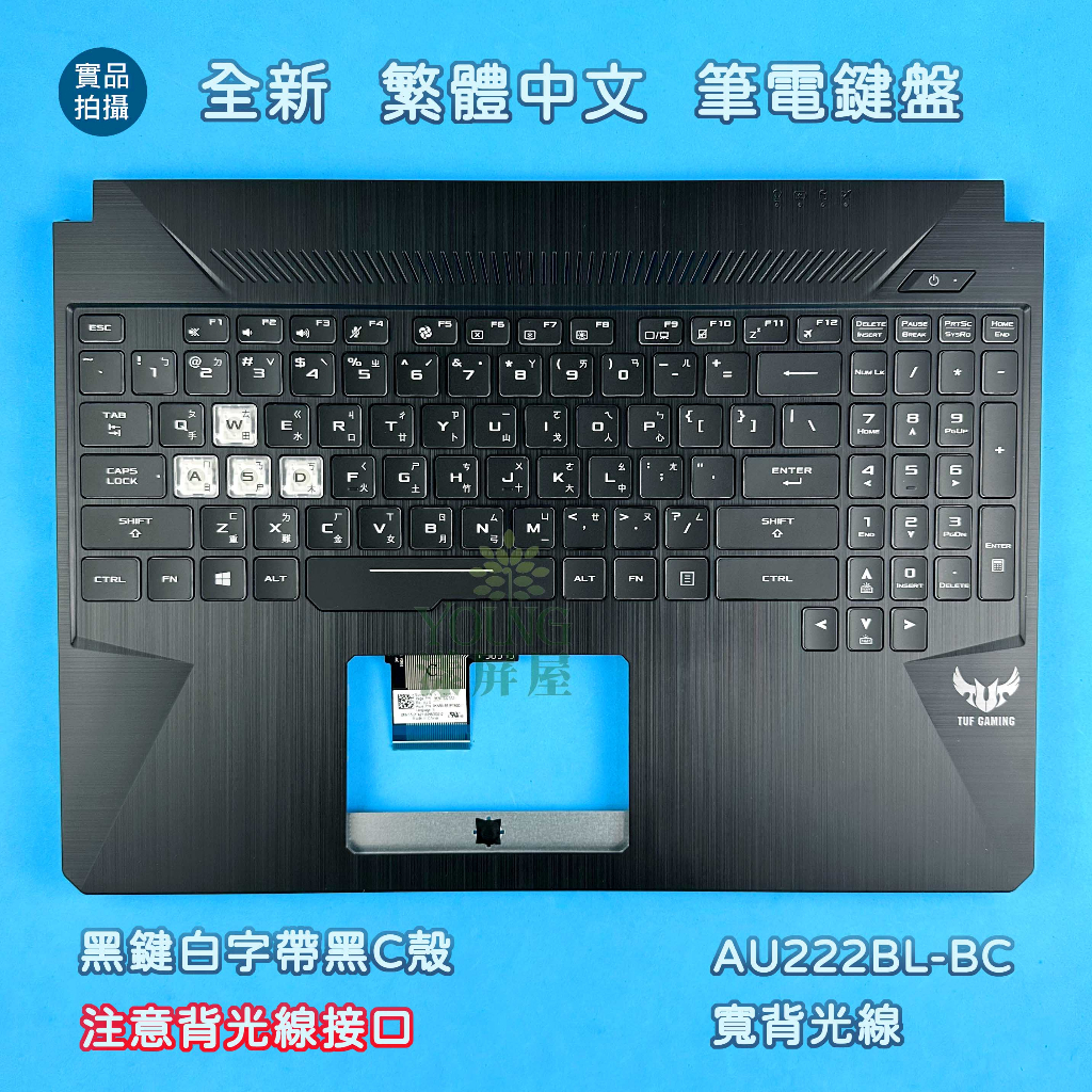 【漾屏屋】全新 華碩 Asus FX505 FX505D FX505G FX86 FX95 繁體中文鍵盤帶C殼