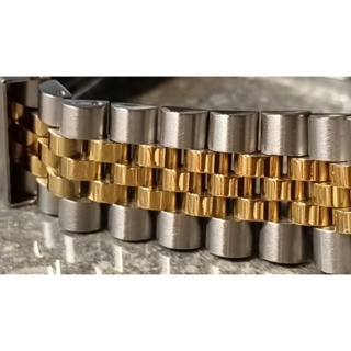 ROLEX 勞力士20mm代用五珠錶帶 中間k金電鍍 不鏽鋼錶帶 全部五珠 超耐用16233 16234 1603