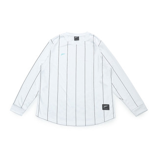 WILL PRO Pinstripe Long Sleeves Tee 薄長T恤 白(黑條紋)