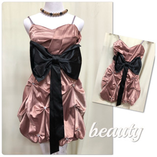 🎀二手衣倉🎀露肩蝴蝶結小禮服 晚宴小禮服 全新AD0029