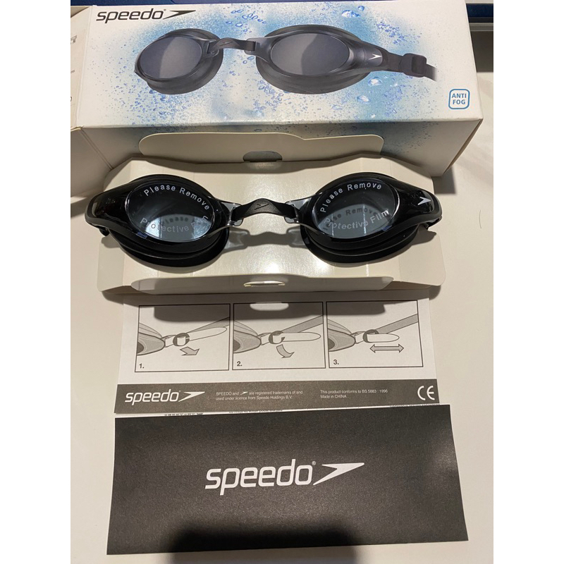 促銷（羽球世家）Speedo 成人泳鏡 舒適 防霧抗UV 成人蛙鏡 Mariner Supreme 黑 《專業泳鏡》現貨