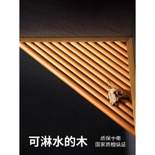 浴室置物架｜原木 淋浴 防水三角層架 轉角 牆角 簡易角架
