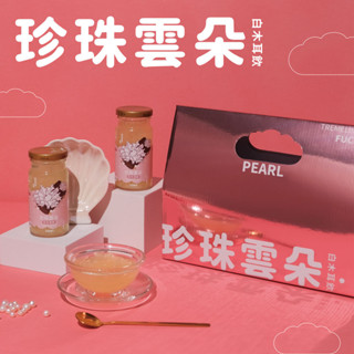 福忠字號-珍珠雲朵白木耳飲 粉紅四入禮盒