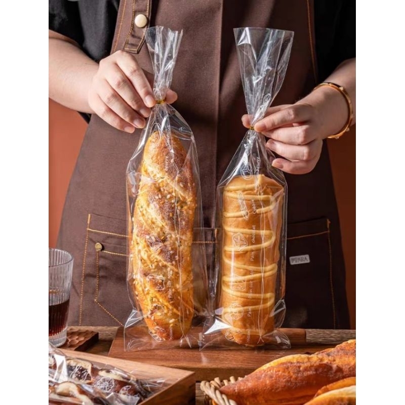 現貨當天出 法國麵包包裝袋 毛毛蟲麵包 奶露麵包 越南麵包 法棍 包裝袋 長條 麵包袋