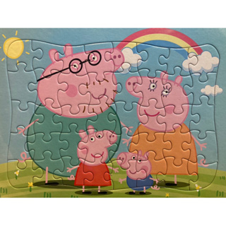 兒童益智拼圖-粉紅豬小妹40片拼圖
