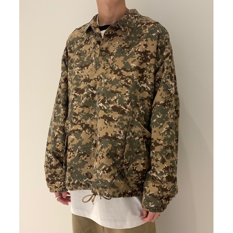 〖全新正品〗 BEAMS 數位迷彩外套cityboy 寬鬆 多口袋 工裝 復古 軍裝  教練外套 現貨s號