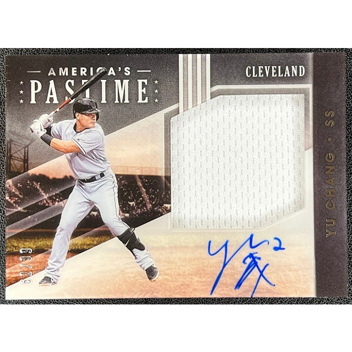 MLB 球員卡 張育成 2020 Panini America's Pastime 新人 球衣 簽名卡 限量99