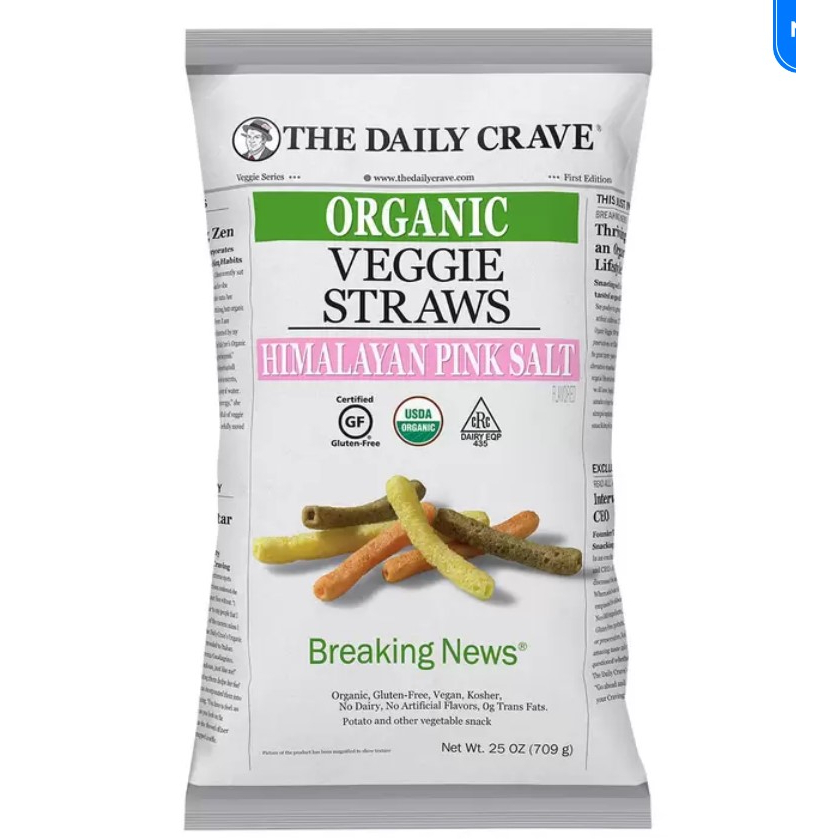 【好市多 代購】The Daily Crave 有機粉紅鹽蔬菜條 709公克 | Costco