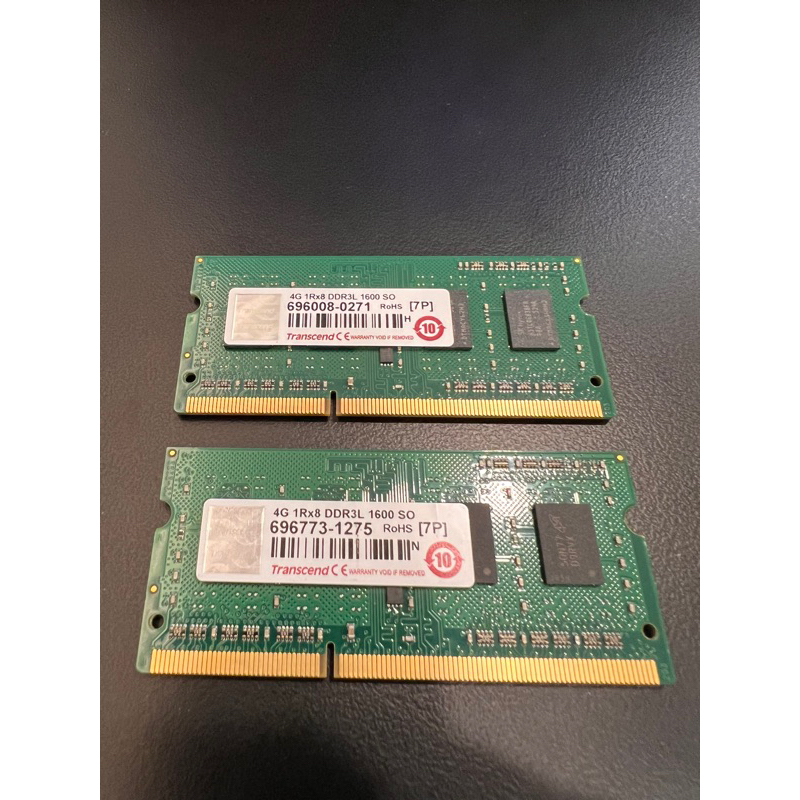 筆電記憶體 創見Transcend DDR3-1600 4G『1Rx8 DDR3L 1600』