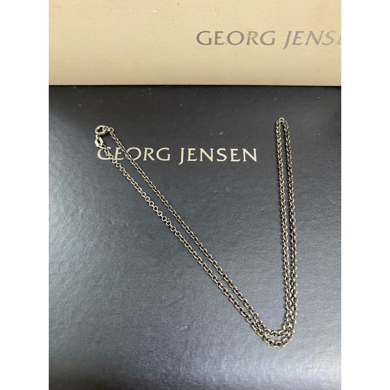 Georg Jensen喬治傑生首刻絕版六角板鍊年度素鍊
