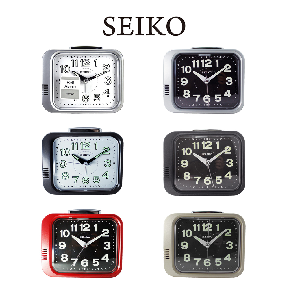 【WANgT】SEIKO 精工 QHK028 經典復古大聲響鈴夜光指針鬧鐘