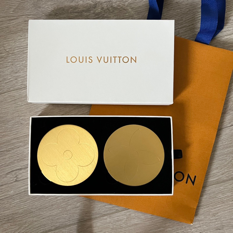 LV Louis Vuitton 杯墊 全新 正品 一盒兩入