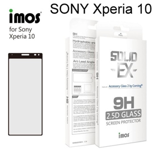 "imos" 2.5D滿版9H強化玻璃保護貼 SONY Xperia 10 (6吋) 美商康寧