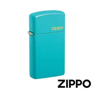 ZIPPO 窄版淺綠松石色防風打火機 經典素面 官方正版 現貨 禮物 送禮 刻字 客製化 終身保固 49529ZL