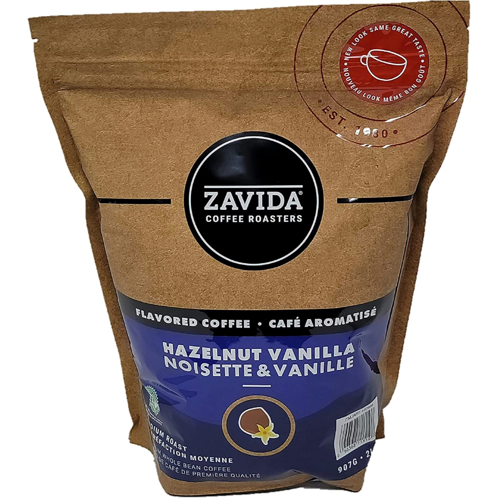 💥現貨優惠特價🇨🇦加拿大 ZAVIDA 雅菲達 榛果香草 咖啡豆 907g
