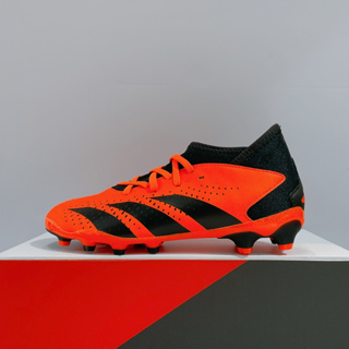 adidas PREDATOR ACCURACY.3 MG J 中童 橘黃色 戶外 塑膠釘 運動 足球鞋 GW7081