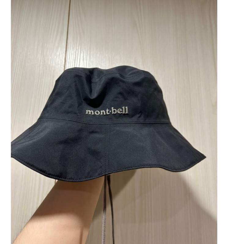 「二手」mont-bell meadow hat goretax 漁夫帽女款 黑，附帽繩（繩非montbell)