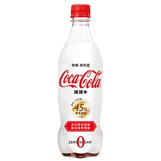 可口可樂 纖維+汽水(無糖)  600ml/瓶