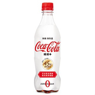 可口可樂 纖維+汽水(無糖) 600ml/瓶
