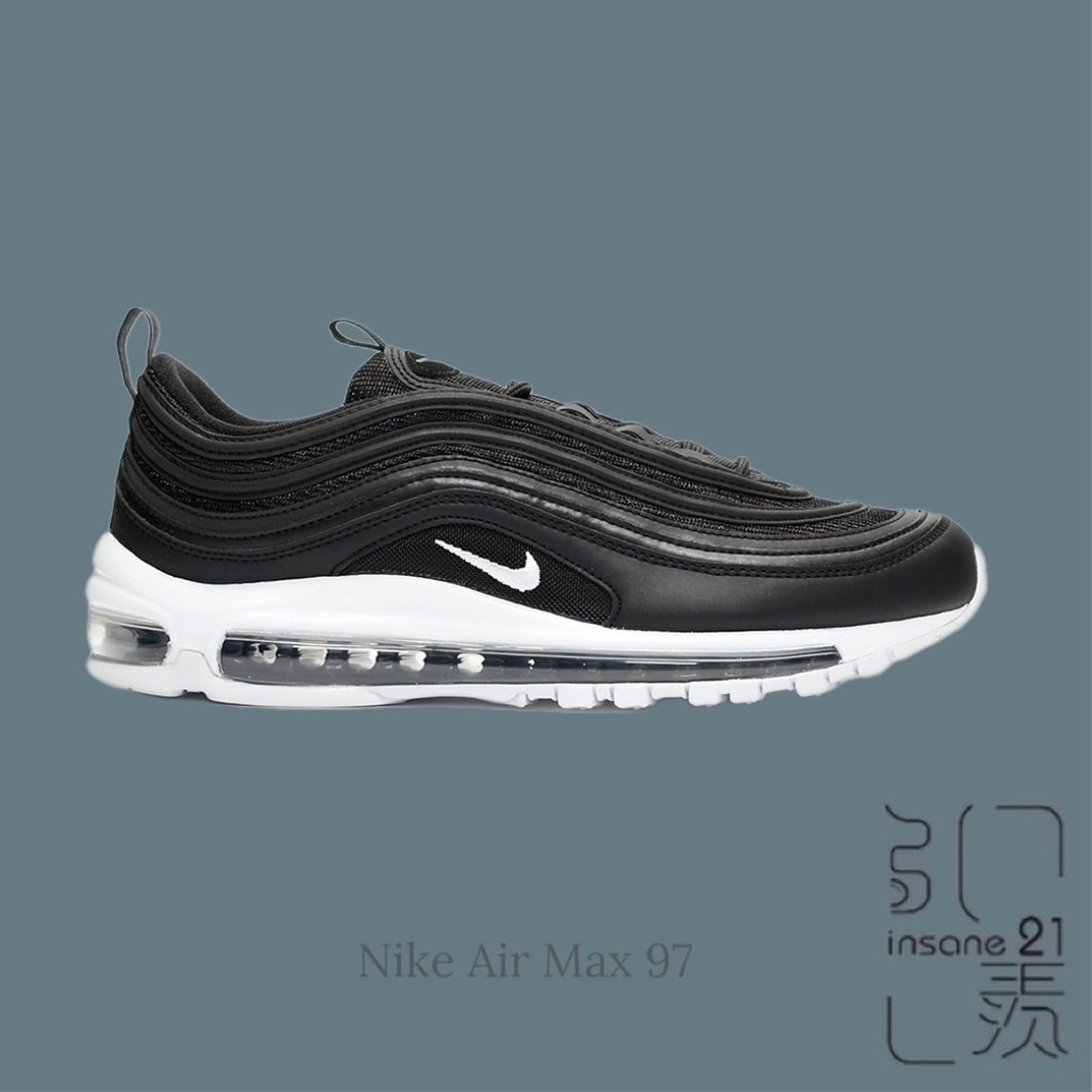 NIKE AIR MAX 97 黑白子彈 休閒鞋 運動鞋 氣墊 男款 921826-001【Insane-21】